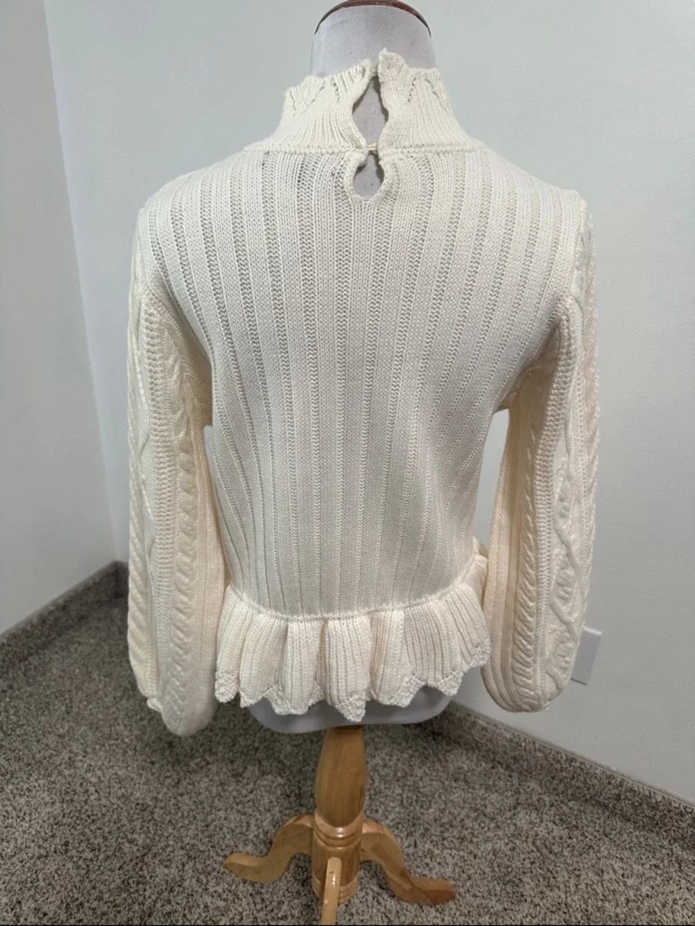 🕯️ Strut & Bolt Peplum Sweater - Picture 3 of 5
